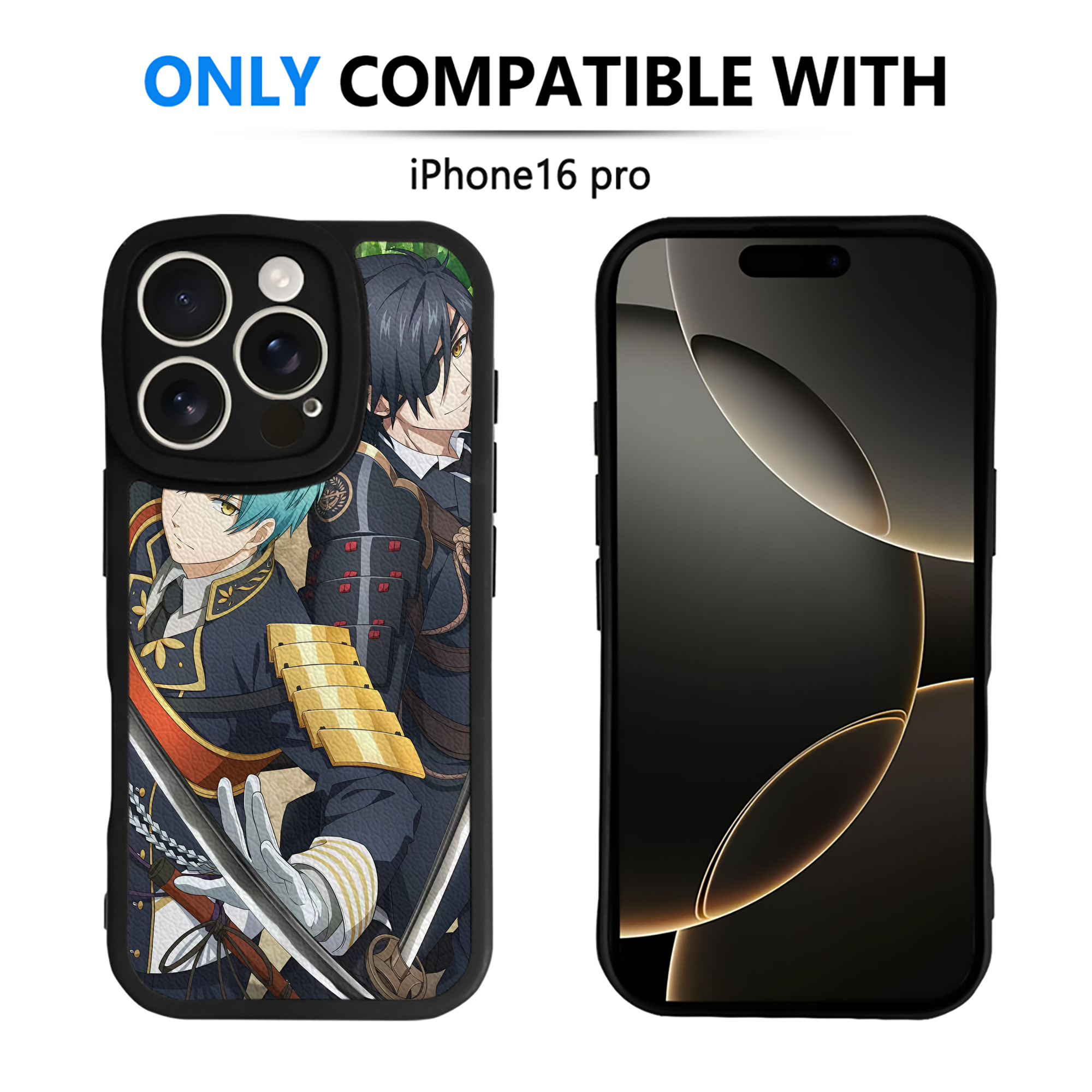 （画像用） 刀剣乱舞 Touken Ranbu 【iPhone 16シリーズ対応】シリコンスマホケース（レザー調） 材質：シリコン